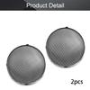 Fielect 2Pcs 5.5 inch Speaker Grill Cover Metal Mesh Speaker Covers Subwoofer Grill Guard Protector Audio Accessories Black Grill Silver Trim view 4