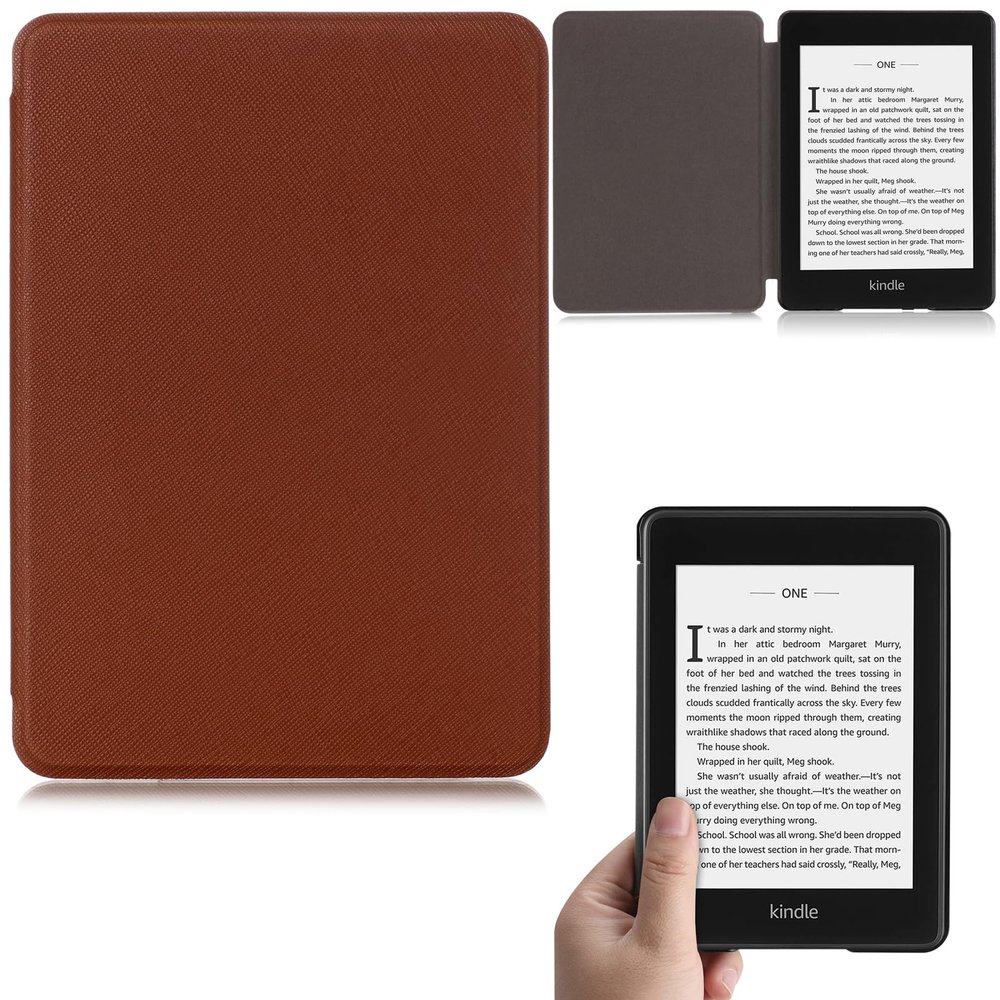 Artyond Case for Kindle Paperwhite 10th Generation 2018, Lightweight Slim Folio Cover with Auto Wake/Sleep Protective Case for Amazon Kindle Paperwhite 10th Generation 2018 Release, Dark Brown