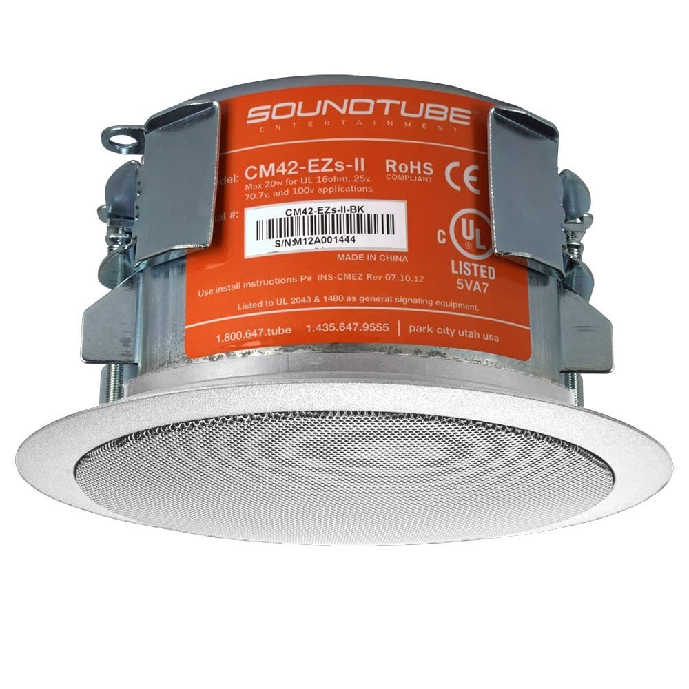 SoundTube CM42-EZS-II-WH 2-way In-ceiling Speaker - 20 W RMS - White
