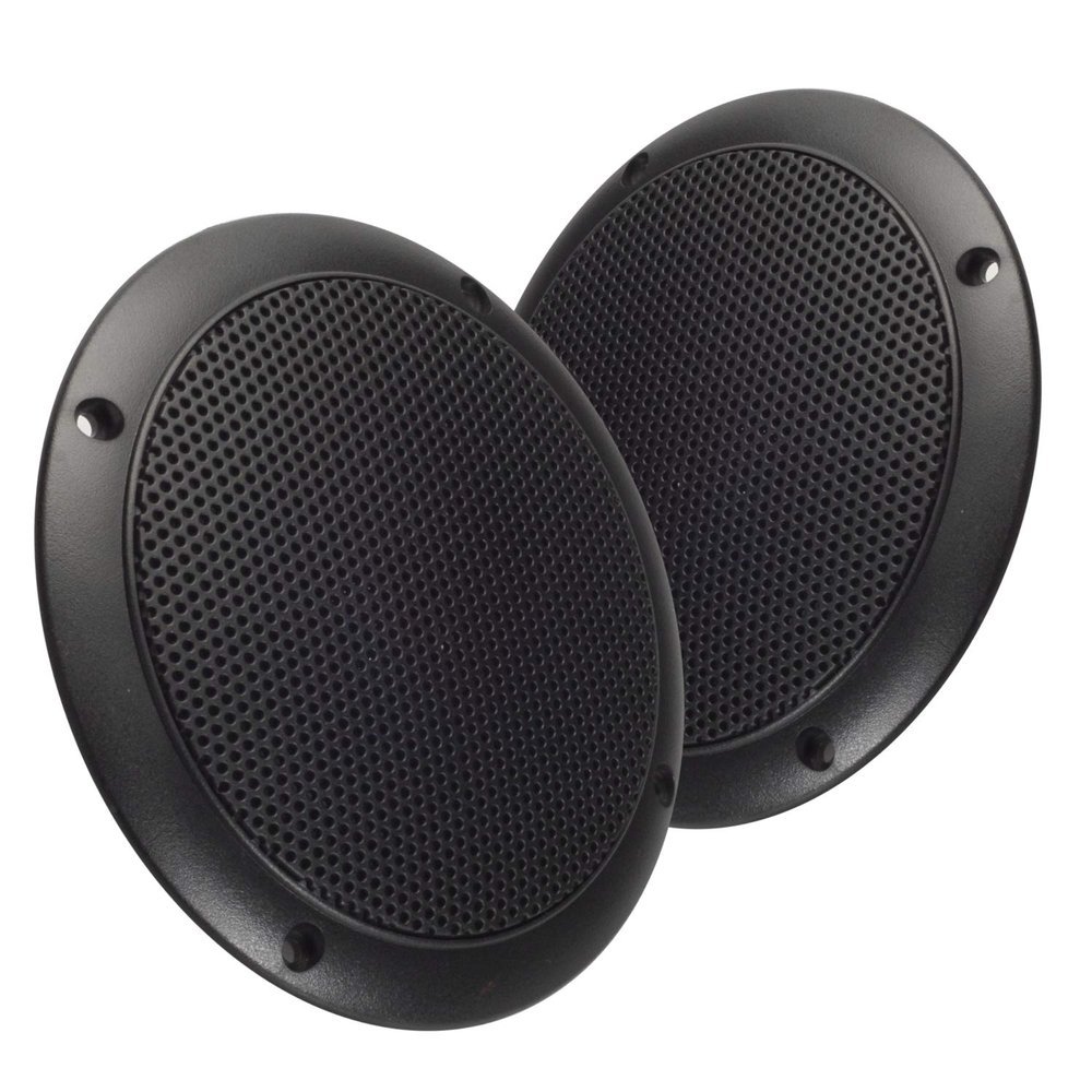 Magnadyne 5 Water Resistant Slim Profile Dual Cone Speakers for RVs, Boats, Outdoors - Pair