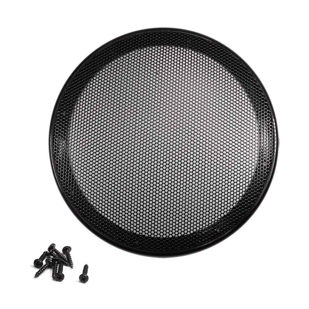 Fielect 10 Inch Speaker Grill Cover Mesh Speaker Grill Black Decorative Circle Woofer Guard Protector Cover Audio Accessories with 4 Screws