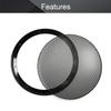 Fielect 10 Inch Speaker Grill Cover Mesh Speaker Grill Black Decorative Circle Woofer Guard Protector Cover Audio Accessories with 4 Screws view 4