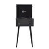 Arkrocket Discovery II 3-Speed Bluetooth Record Player Retro Console Turntable with Built-in Speakers and Removable Legs (Black) view 2