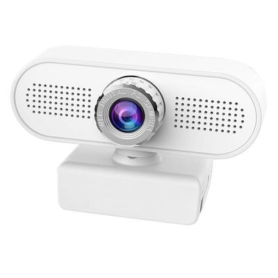ARCH Multifunction Webcam,Computer Camera,Desktop Monitor Webcam Applicable to Video Chat, Remote Classroom, Video Conference, Photo Recording (Color : White, Size : 720P)