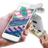 80-120X Clip-On LED Cell Phone Microscope Mini Smart Phone Lens Microscope Magnifier Universal Lens with LED/ Lights view 1