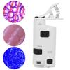 80-120X Clip-On LED Cell Phone Microscope Mini Smart Phone Lens Microscope Magnifier Universal Lens with LED/ Lights view 2
