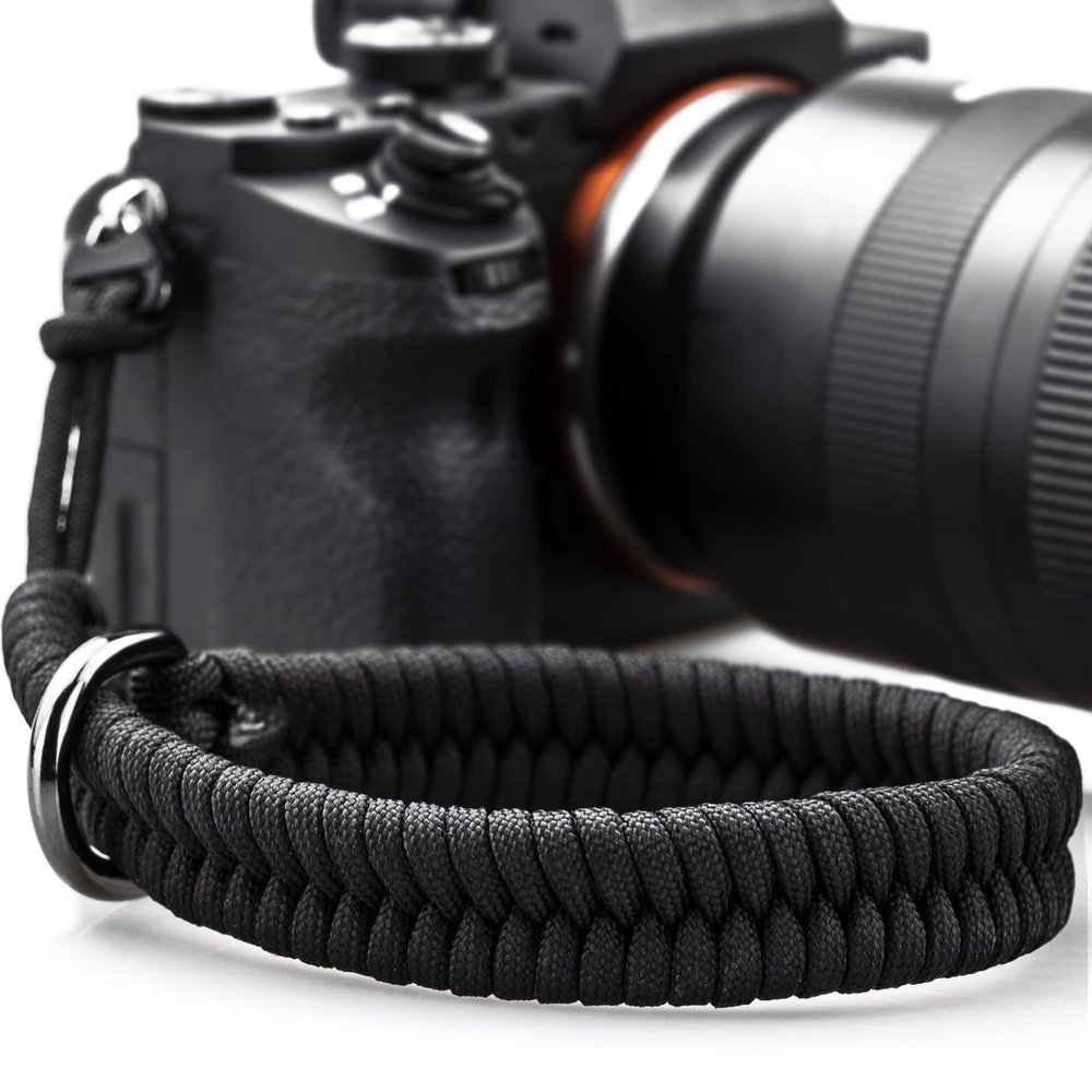 AQAREA Camera Wrist Strap for DSLR Mirrorless Camera, Quick Release Camera Hand Strap with Safer ConnectorBlack