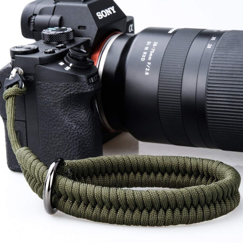 AQAREA Wrist Strap for DSLR/Mirrorless Camera, Quick Release Hand Strap with Safer Connector (Green)