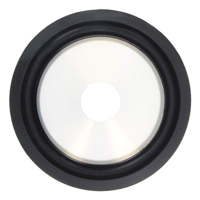 Fielect 2Pcs 5 inches Paper Speaker Cone Subwoofer Cones Drum Paper 1 inches Inner Diameter with Rubber Surround