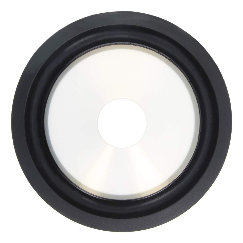 Fielect 2Pcs 5 inches Paper Speaker Cone Subwoofer Cones Drum Paper 1 inches Inner Diameter with Rubber Surround