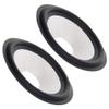 Fielect 2Pcs 4 inches Paper Speaker Cone Subwoofer Cones Drum Paper 0.8 inches Inner Diameter with Rubber Surround view 1