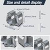 3-H Mop and Broom Holder Wall Mount,Mop Hanger 15 Pack for Organizing Yard Tool,Rake Handle up to 1.38Inch view 4