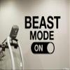 Beast Mode On Wall Decal Sign Gym Motivational Decor Healthy Lifestyle Gym Decor Fitness Vinyl Sticker Fitness Motivation Sports Wellness Gym Wall Art Design Gym Quote Wall Art Mural 55fit view 1