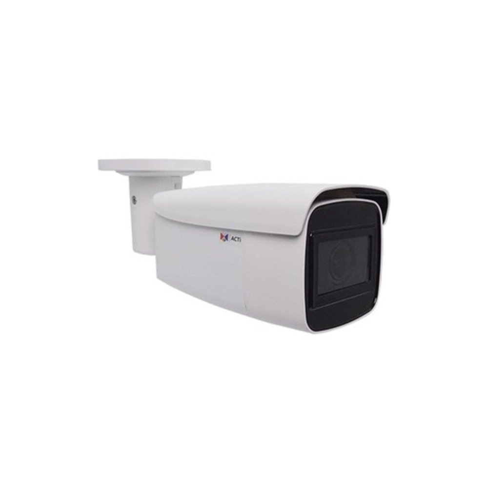 ACTi A418 6MP Zoom Bullet Camera withSLLS, 5x Zoom Lens, f2.7-13.5mm/F1.6, Auto Focus, H.265/H.264, 1440p/30fps, 3D DNR, Audio, MicroSD/MicroSDHC/MicroSDXC, PoE/DC12V, IP68, IK10, DI/DO