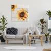 Stupell Industries Sunflower Illustration Over Vintage Mail Post Wall Art, 36 x 36, Beige view 2