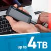 Crucial X8 2TB Portable SSD - Up to 1050MB/s - PC and Mac - USB 3.2 External Solid State Drive - CT2000X8SSD9 view 3