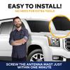 7" Stainless Black Antenna MAST for GMC Yukon GMC Envoy 2002-2015 view 3