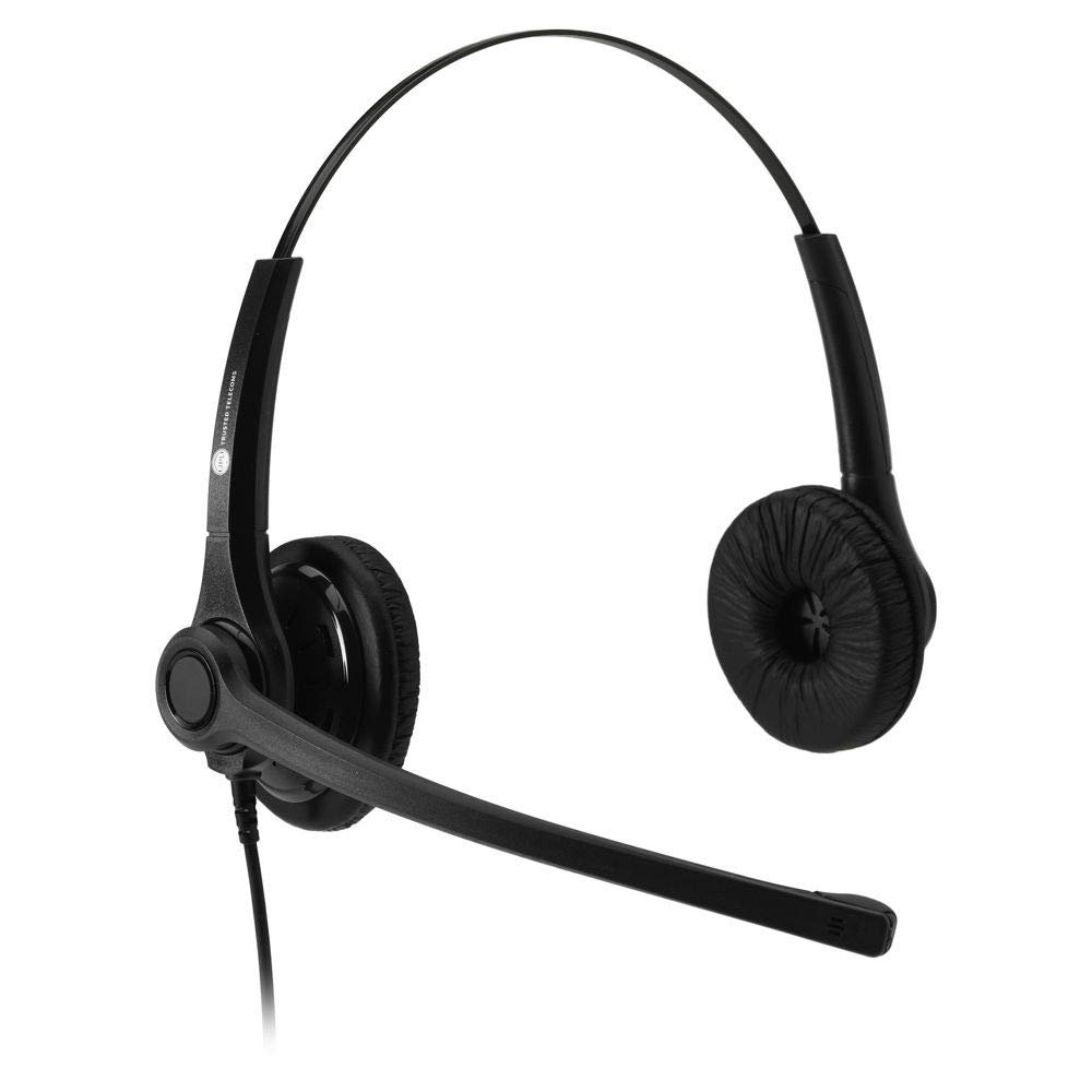 JPL-400-PB Binaural Headset with Noise Cancelling, Put and Stay Ratchet Boom and PLX Compatible QD, 575-256-002