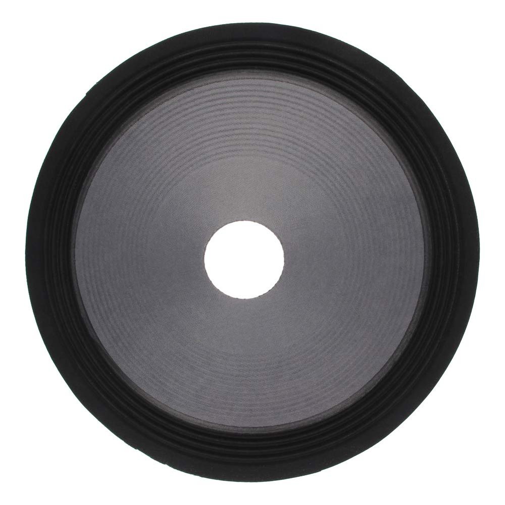 Fielect 10 inches Paper Speaker Cone Subwoofer Cones Drum Paper 1.5 inches Inner Diameter with 4 Cloth Surround Purple Gray 1Pcs
