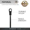 100 Nylon Cable Wire Zip Ties Mounting Hole Nail Screw 40 LBS 6" Inch Black view 2