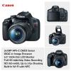 Canon EOS Rebel T7 DSLR Camera with Canon EF-S 18-55mm is II Lens + 32GB SanDisk Memory Card with Photo Camera Bag and Accessory Bundle (Renewed) view 2