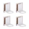 Cabilock 4 Piece Mounted Shower Gel Holder with Adhesive Back view 1