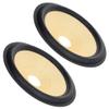 Fielect 2Pcs 8 inches Paper Speaker Cone Subwoofer Cones Drum Paper 1.5 inches Inner Diameter with Rubber Surround Yellow view 1