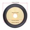 Fielect 2Pcs 8 inches Paper Speaker Cone Subwoofer Cones Drum Paper 1.5 inches Inner Diameter with Rubber Surround Yellow view 2