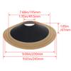 Fielect 10 inches Paper Speaker Cone Subwoofer Cones Drum Paper 2 inches Inner Diameter with 2 Cloth Surround 1Pcs view 2