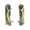 TG,LLC Cast Iron Deer Antler Sliding Door Handle Set Metal Drawer Pull Hunting Cabin Home Decor view 1