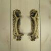TG,LLC Cast Iron Deer Antler Sliding Door Handle Set Metal Drawer Pull Hunting Cabin Home Decor view 4