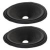 Fielect 2Pcs 10 inches Paper Speaker Cone Subwoofer Cones Drum Paper 1.5 inches Inner Diameter with 2 Cloth Surround view 1