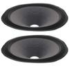 Fielect 2Pcs 10 inches Paper Speaker Cone Subwoofer Cones Drum Paper 1.5 inches Inner Diameter with 4 Cloth Surround Purple Gray view 1