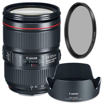 Canon EF 24105mm f/4L is II USM Lens (Renewed)