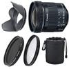 Canon EF-S 10-18mm f/4.5-5.6 is STM Lens Bundle for Canon EOS 7D, 60D EOS Rebel SL1, T1i,T2i,T3, T3i, T4,T5,T5i,XS, XSi,XT,XTi + UV & Polarizer+ Top Value (Renewed) view 1