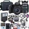 Canon EOS Rebel SL3 (White) DSLR Camera Bundle with Canon EF-S 18-55mm STM Lens + 32GB Sandisk Memory + Canon Case + High Speed Slave Flash + Accessory Bundle (Renewed) view 1