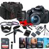 Canon EOS Rebel T7 EF-S 18-55mm Zoom KIT W/Photo Editing Software + Accessory Bundle (Renewed) view 1