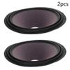 Fielect 2Pcs 10 inches Paper Speaker Cone Subwoofer Cones Drum Paper 1.5 inches Inner Diameter with 2 Cloth Surround Purple view 3