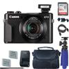 Canon PowerShot G7 X Mark II Digital Camera with 64 GB Card + Premium Camera Case + 2 Batteries + Tripod (Renewed) view 1