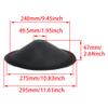 Fielect 12 inches Paper Speaker Cone Subwoofer Cones Drum Paper 2 inches Inner Diameter with 4 Cloth Surround 1Pcs view 2