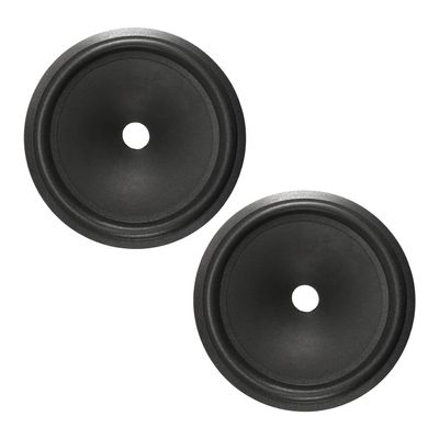 Fielect 2Pcs 8 inches Paper Speaker Cone Subwoofer Cones Drum Paper 1 inches Inner Diameter with Foam Surround