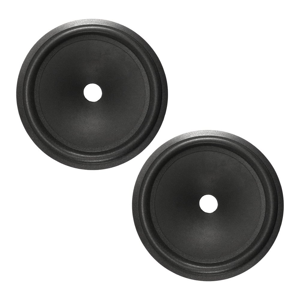 Fielect 2Pcs 8 inches Paper Speaker Cone Subwoofer Cones Drum Paper 1 inches Inner Diameter with Foam Surround