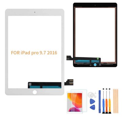 A-MIND Screen Replacement for ipad pro 9.7 2016 A1673 A1674 A1675 Touch Digitizer LCD is Not Included, No Instructions Front Glass Panel Replacementwith Free Tool Kits & Screen Protector (White)