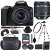 Canon EOS Rebel SL3 DSLR Camera (Black) + EF-S 18-55mm f/4-5.6 is STM Lens Bundled with Premium Accessories (32GB Memory Card, Padded Equipment Case and More.) (Renewed) view 1