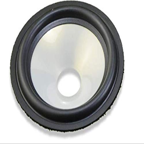 Fielect 10 inches Paper Speaker Cone Subwoofer Cones Drum Paper 1.5 inches Inner Diameter with Foam Surround 2Pcs