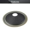 Fielect 10 inches Paper Speaker Cone Subwoofer Cones Drum Paper 2 inches Inner Diameter with Foam Surround 1Pcs view 3
