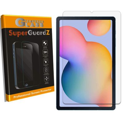 SuperGuardZ [2-PACK] For Samsung Galaxy Tab S6 Lite (2022) / S6 Lite (2020) Screen Protector [Tempered Glass], 9H, 0.3mm, 2.5D Round Edge, Anti-Scratch, Anti-Bubble [Lifetime Replacement]
