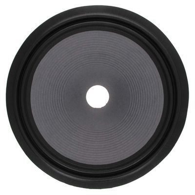 Fielect 10 inches Paper Speaker Cone Subwoofer Cones Drum Paper 1.5 inches Inner Diameter with 2 Cloth Surround Purple Gray 1Pcs