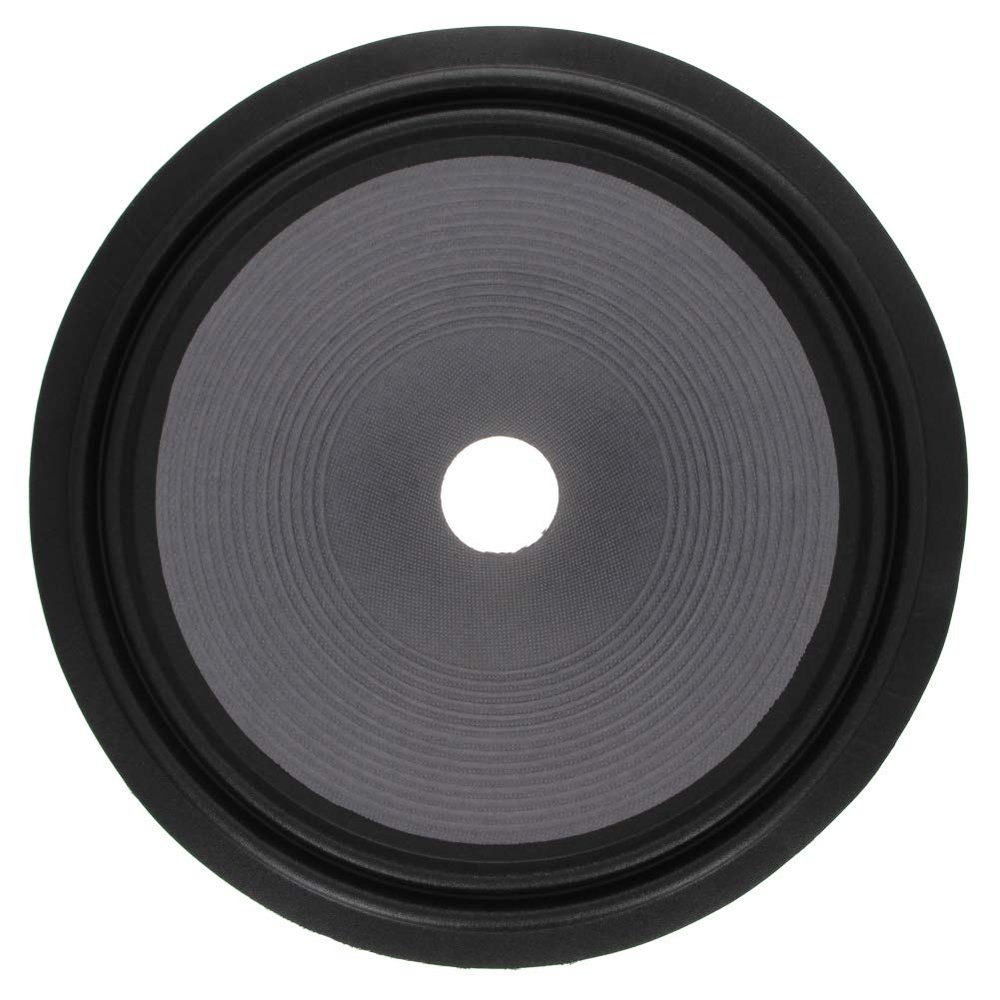 Fielect 10 inches Paper Speaker Cone Subwoofer Cones Drum Paper 1.5 inches Inner Diameter with 2 Cloth Surround Purple Gray 1Pcs
