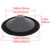 Fielect 10 inches Paper Speaker Cone Subwoofer Cones Drum Paper 1.5 inches Inner Diameter with 2 Cloth Surround Purple Gray 1Pcs view 2
